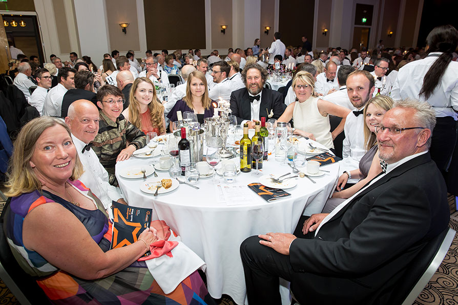 Guests dining at the LABC South West Building Excellence Awards 2019