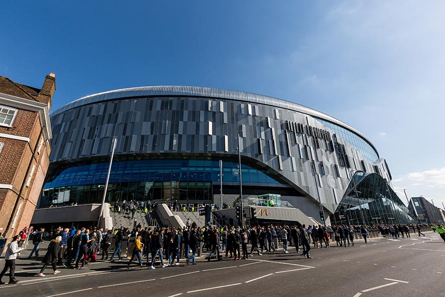Tottenham Hotspur FC new stadium exterior