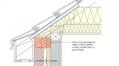 Masonry detail - how to avoid fire in masonry buildings